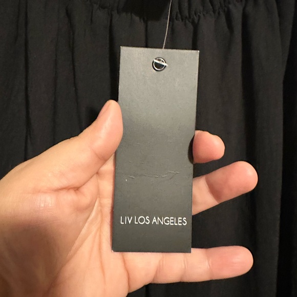 New Liv Los Angeles Wide leg Beach Pants Embroidered Boho Size Medium Pull On - Picture 7 of 7